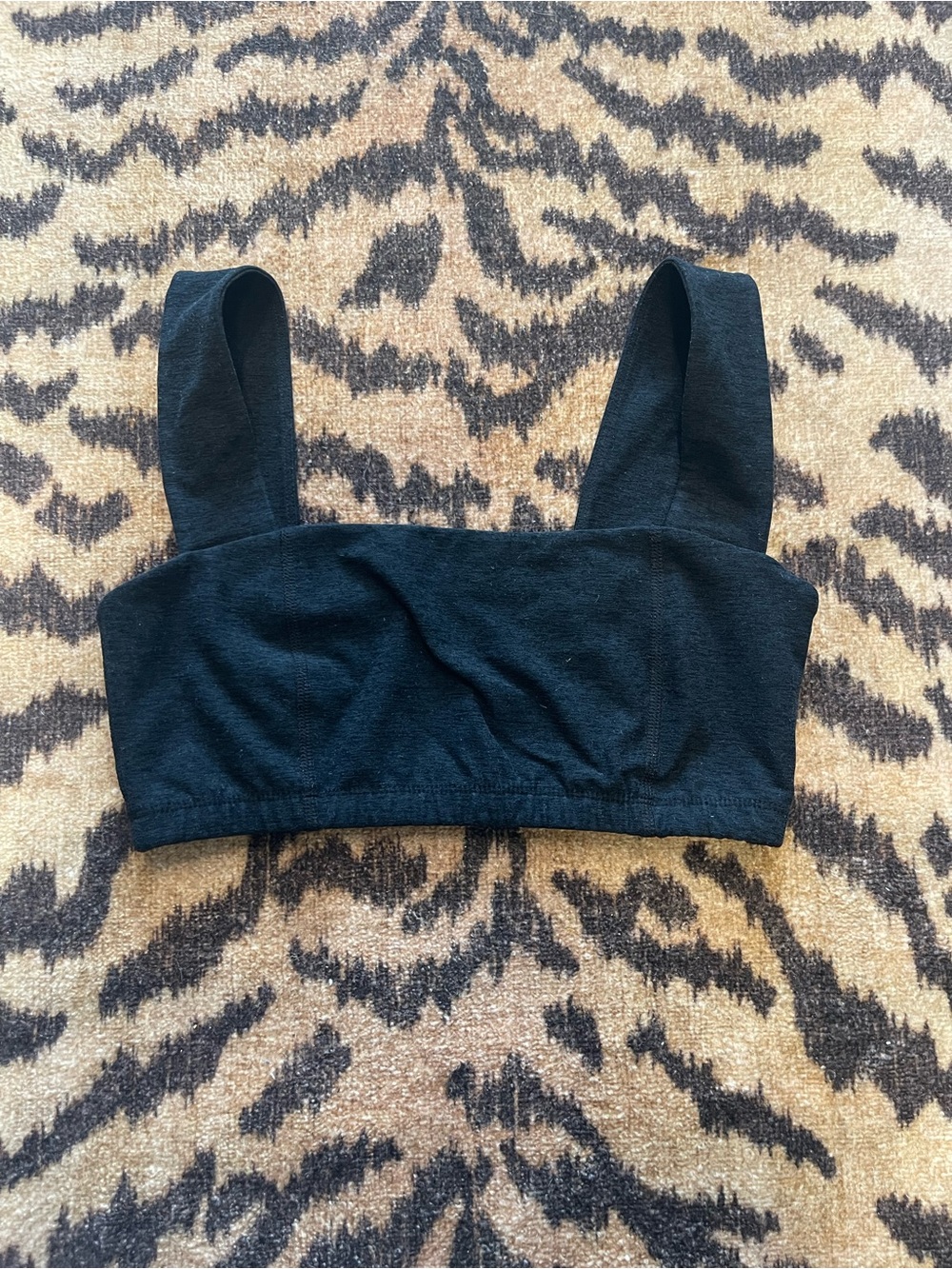 Beyond Yoga Black Women's Wide-Strap Bralette